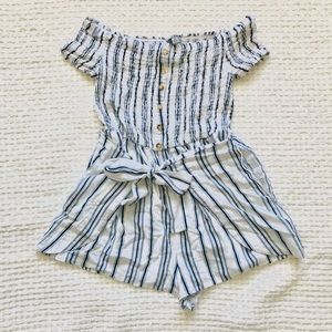 J for Justify Girls Strip Romper